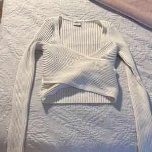Abercrombie & Fitch Cream Ribbed Sweater
